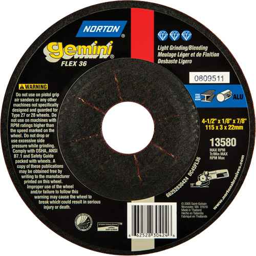 Gemini® Flexible Mini Disc Depressed Centre Wheel (TCT465)