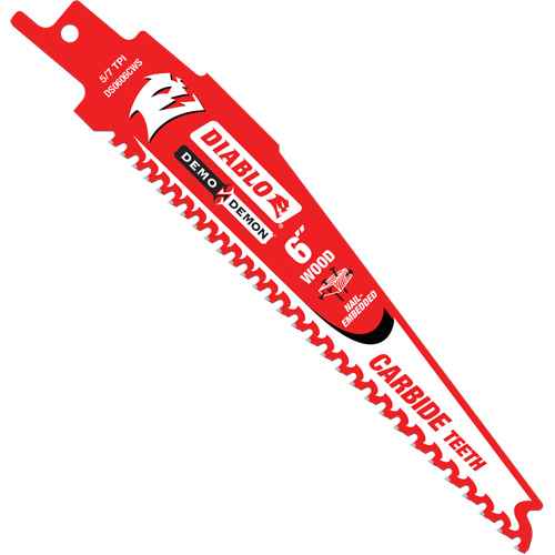 [TCT726] Demo Demon Reciprocating Saw Blade for Nail Embedded Wood Cutting (TCT726)
