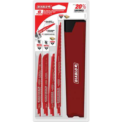 [TCT744] Nail-Embedded Wood & Metal Cutting/Demo Reciprocating Saw Blade Set (TCT744)