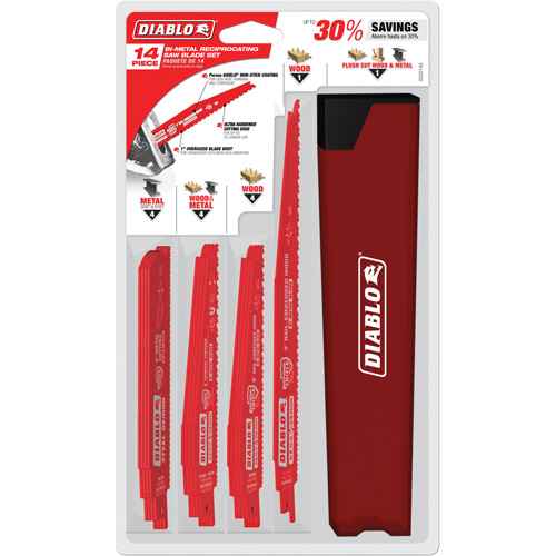 [TCT745] Nail-Embedded Wood & Metal Demo Reciprocating Saw Blade Set (TCT745)
