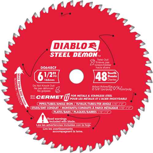 [TCT872] Lame de scie circulaire Cermet II Steel Demon(MC) (TCT872)