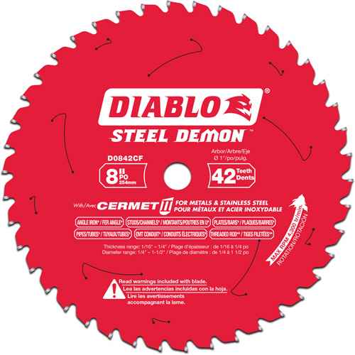 [TCT881] Lame de scie circulaire Cermet II Steel Demon(MC) (TCT881)