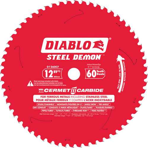 [TCT889] Lame de scie circulaire Cermet II Steel Demon(MC) (TCT889)