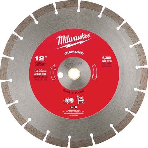 [TCU026] Lame de scie circulaire à diamant segmentée XC406 (TCU026)