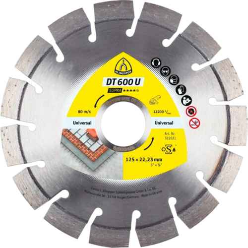 [TCU525] DT 600 U Supra Large Diamond Cutting Blades (TCU525)