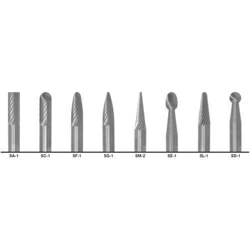 [TCU758] 1855 Double Cut Carbide Burr Set (TCU758)