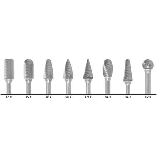 [TCU774] 1855 Double Cut Carbide Burr Set (TCU774)