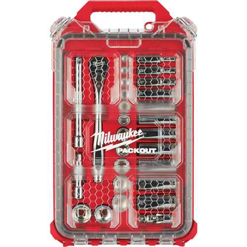 Jeu de cliquet et douilles avec organisateur compact à profil bas Packout(MC) (TER120)