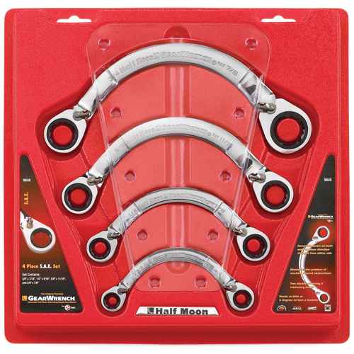 [TGZ831] Half Moon Reversible Wrench Set - 4 Pieces (TGZ831)