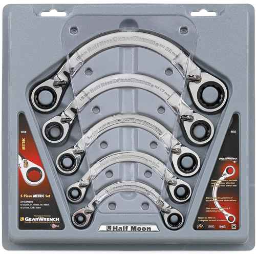 [TGZ832] Half Moon Reversible Wrench Set - 5 Pieces (TGZ832)