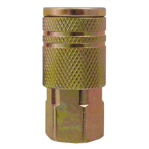 [TLV347] Quick Couplers - 1/4" Industrial, One Way Shut-Off - Manual Couplers (TLV347)