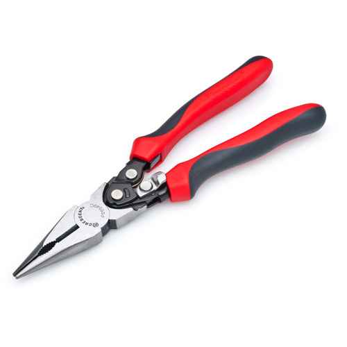 [TLZ066] Pince coupante bec long diagonale à action composée et double matériau de série Pro (TLZ066)