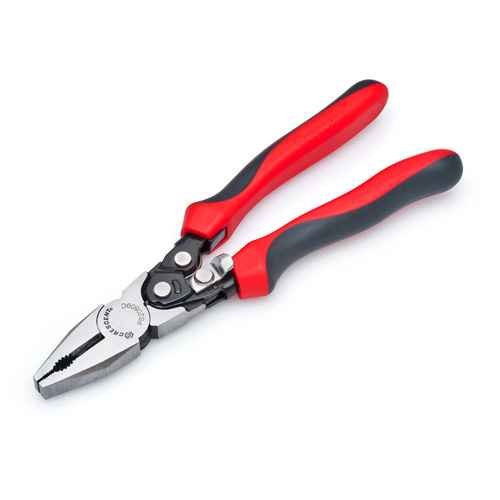 Pro Series Dual Material Lineman's Compound Action Cutting Pliers (TLZ067)