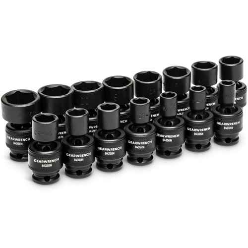 [TPB428] 15-Piece 3/8" Drive 6 Point Universal Impact Metric Flex Socket Set (TPB428)