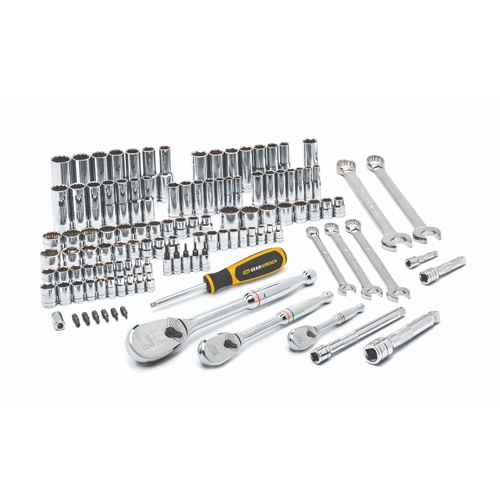 [TSB572] 1/4", 3/8" & 1/2" Drive 6 & 12 Point Standard & Deep SAE/Metric Mechanics Tool Set (TSB572)