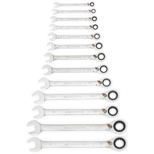 [TSB891] 72-Tooth 12 Point Reversible Ratcheting SAE Wrench Set (TSB891)