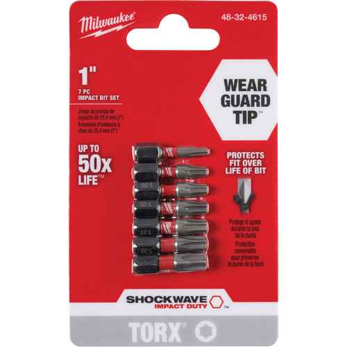 [TYF402] Jeu d'embouts Shockwave(MC) 1" Impact Duty(MC) Torx(MD) (TYF402)
