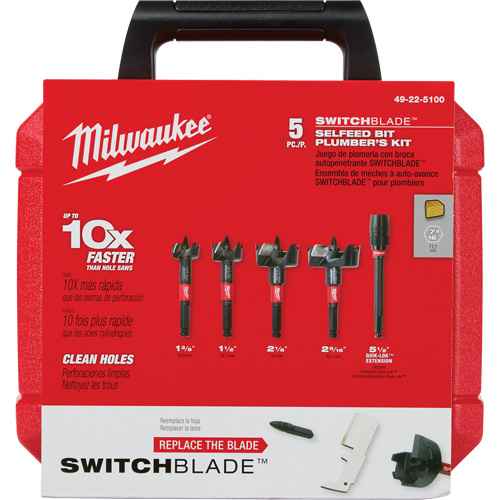 [TYG005] Switchblade™ Plumber's Self-Feed Bit Set (TYG005)