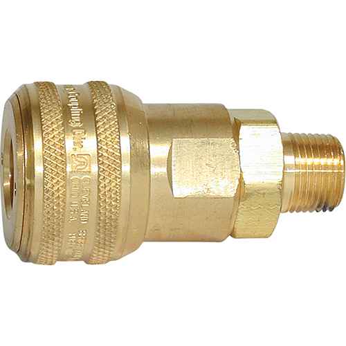 Quick Couplers - 1/2" Industrial, One Way Shut-Off - Automatic Couplers (TZ169)