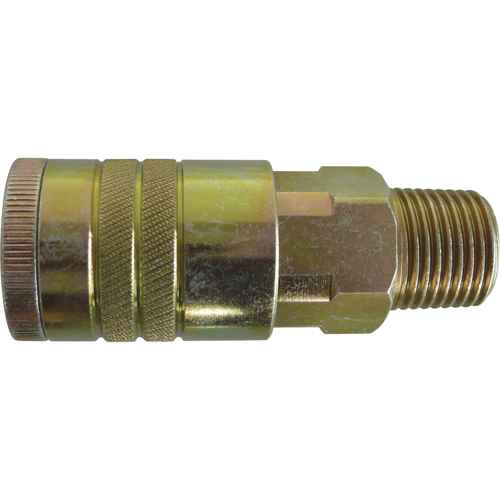 Quick Couplers - 1/2" Industrial, One Way Shut-Off - Manual Couplers (TZ179)