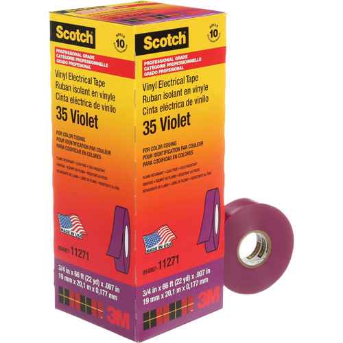 Ruban isolant en vinyle pour codification par couleur Scotch(MD) (UAE337)
