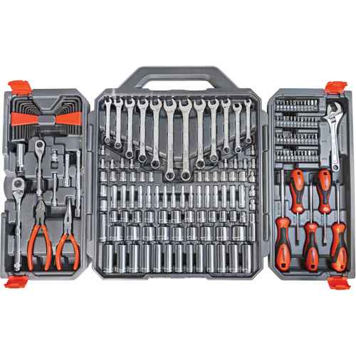 [UAK417] Jeu d'outils métriques/SAE de qualité professionel à 6 pans et à prise 3/8" (UAK417)