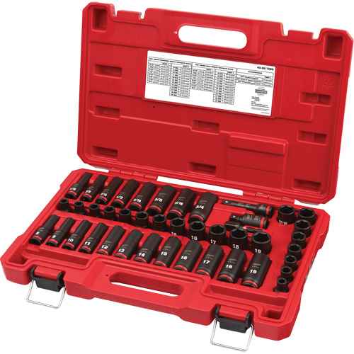 [UAK804] Jeu de douilles SAE & métriques à 6 pans Shockwave(MC) Impact Duty(MC) (UAK804)