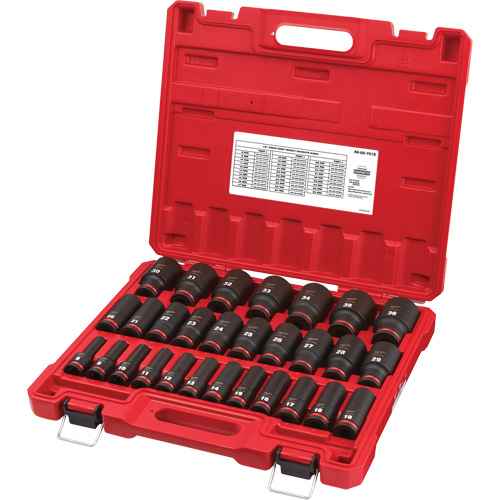 [UAK810] Jeu de douilles métriques à 6 pans Shockwave(MC) Impact Duty(MC) (UAK810)