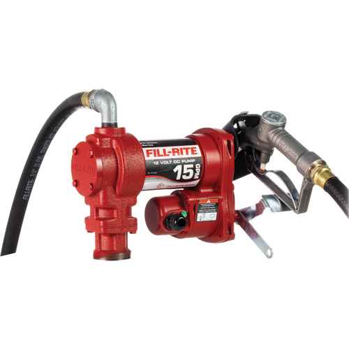 Heavy-Duty Fuel Transfer Pump with Manual Nozzle (UAL126)