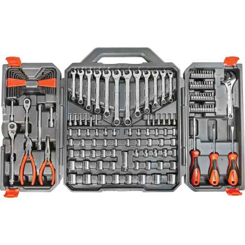 1/4" & 3/8" Drive 6 Point SAE/Metric Professional Tool Set (UAL155)