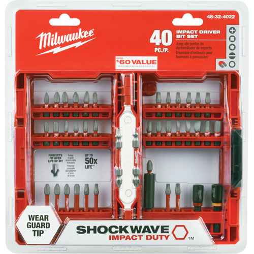 [UAL168] Jeu de 40 embouts de visseuse à percussion Shockwave(MC) Impact-Duty(MC) (UAL168)