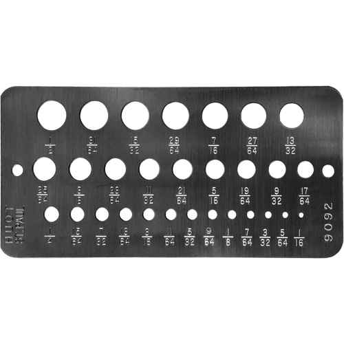 [UAP202] Drillco® Fractional Sizes Drill Gauge (UAP202)