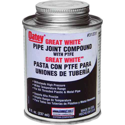 [UAU509] Composé pour raccords de tuyaux Great White(MD) avec PTFE (UAU509)