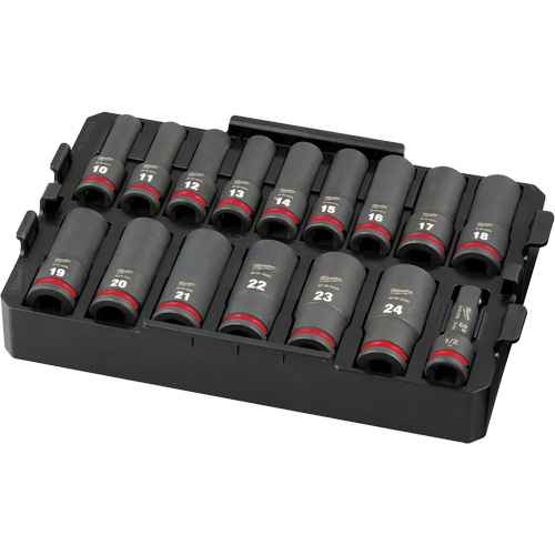 [UAV602] Jeu de douilles profondes 3/8" Shockwave Impact Duty(MC) Packout(MC) (UAV602)