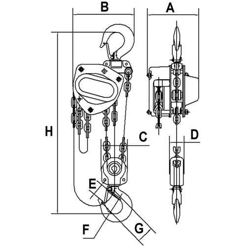 [UAW091] KCH Series Chain Hoists (UAW091)