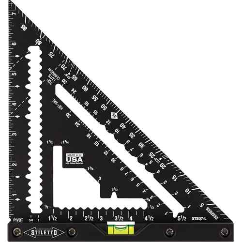 [UAW838] Stiletto Carpenter Square with Level (UAW838)