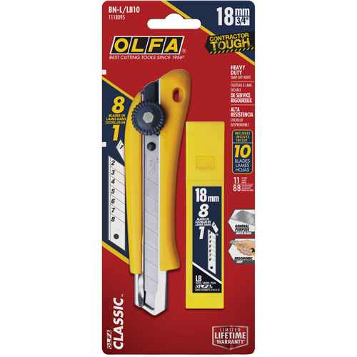 [UAW871] Heavy-Duty Utility Knife with Replacement Blades (UAW871)