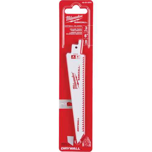 [UAW879] Lames Sawzall(MC) 8 TPI pour cloison sèche (UAW879)
