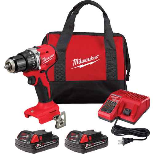 [UAW908] M18™ Compact Brushless Hammer Drill/Driver Kit (UAW908)
