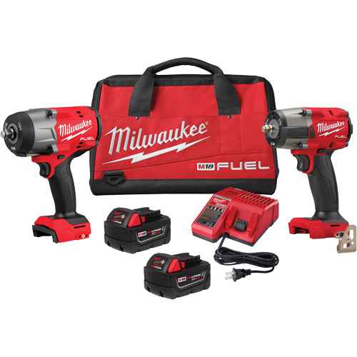[UAX419] M18 FUEL™ 1/2" High Torque  & 3/8" Medium Torque Impact Wrenches Automotive Combo Kit (UAX419)