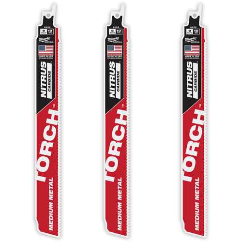 Ensemble de 3 TORCH(MC) avec dents NITRUS CARBIDE(MC) pour métal moyen (UAX821)