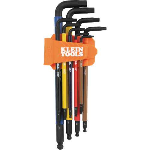 [UAX832] Colour-Coded Extra-Long L Style Hex Key Caddy Set (UAX832)
