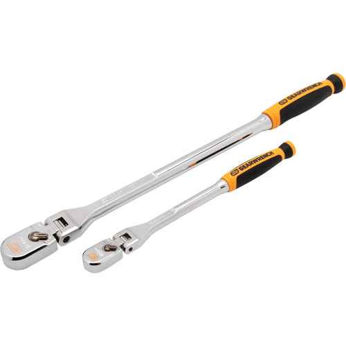 [UAX860] Ensemble de rochet à tête en goutte et manche flexible bimatériau avec prises 1/4" & 3/8" 120XP(MC) (UAX860)
