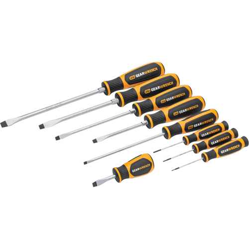 [UAY012] Slotted Dual Material Screwdriver Set in Foam Storage Tray (UAY012)
