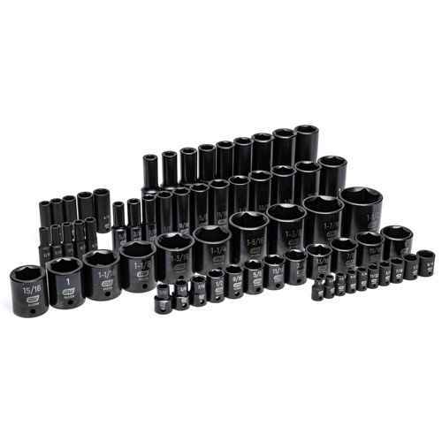6-Point SAE Impact Socket Set in Foam Storage Tray (UAY036)