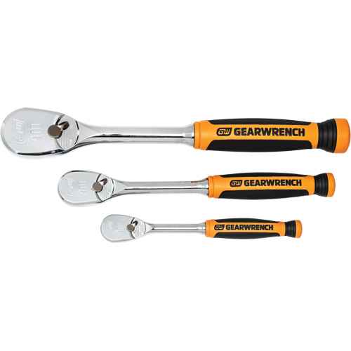 90-Tooth Dual Material Teardrop Ratchet Set (UAY053)