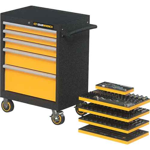 [UAY435] Mechanics Tool Set in Modular Foam Trays with Storage Unit (UAY435)