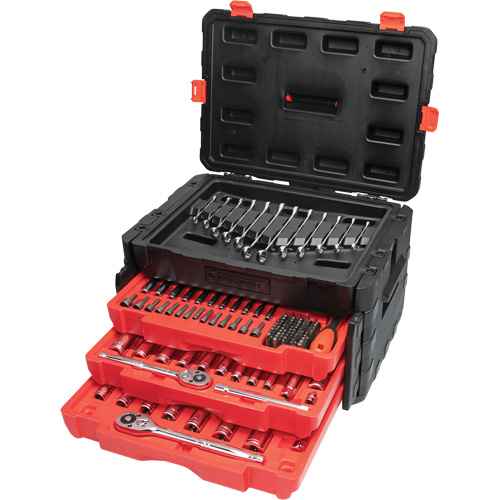 [UAY543] 1/4", 3/8" & 1/2" Mechanics Hand Tool Set with 3-Drawer Storage Case (UAY543)