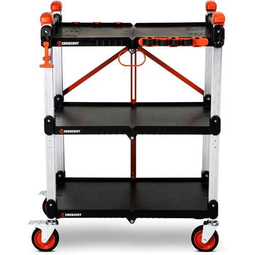 [UAY631] Chariot de chantier pliable à 3 étagères SITERUNNER (UAY631)