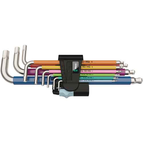 3950/9 Hex-Plus Multicolour Stainless 1 L-Key Set (UAY787)